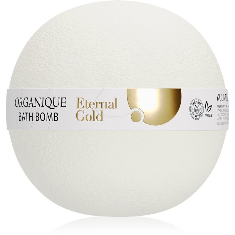 Organique Eternal Gold Smoothing Therapy koupelová bomba s vyživujícím účinkem 170 g