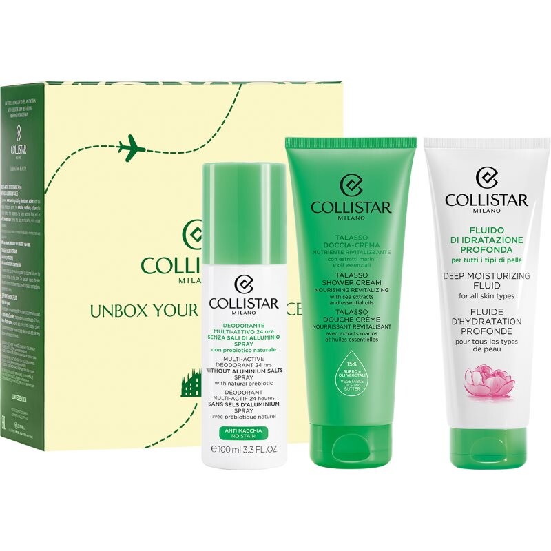 Collistar Deep Moisturizing Fluid Travel Kit dárková sada