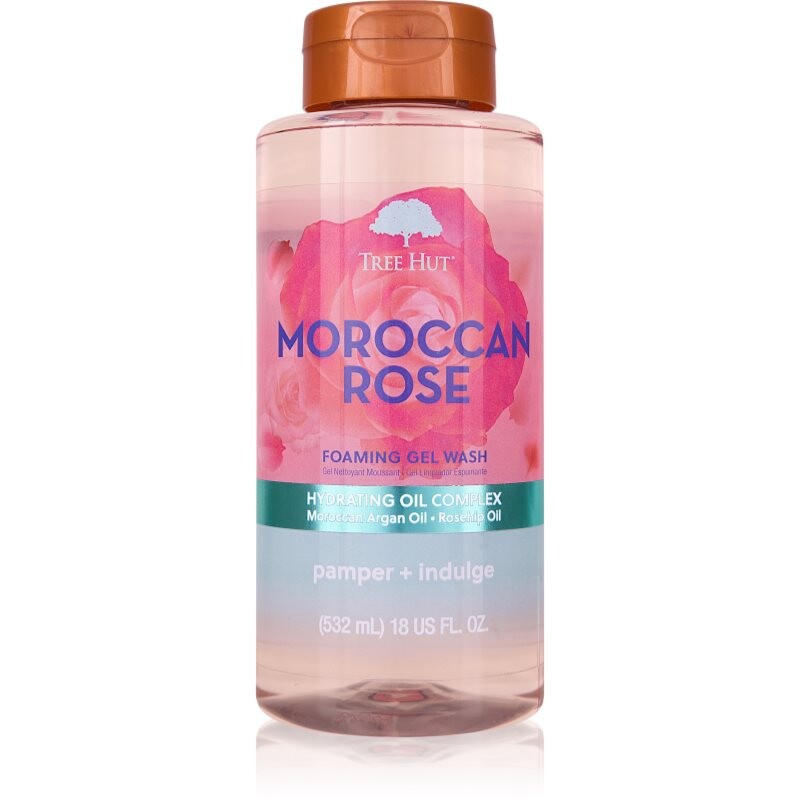 Tree Hut Moroccan Rose Foaming Gel Wash pěnivý sprchový gel 532 ml