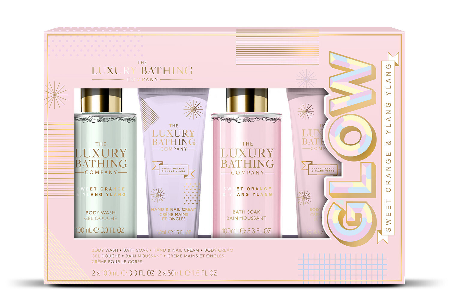 The Luxury Bathing Company Dárková sada péče o tělo Pomeranč & Ylang Ylang 4 ks