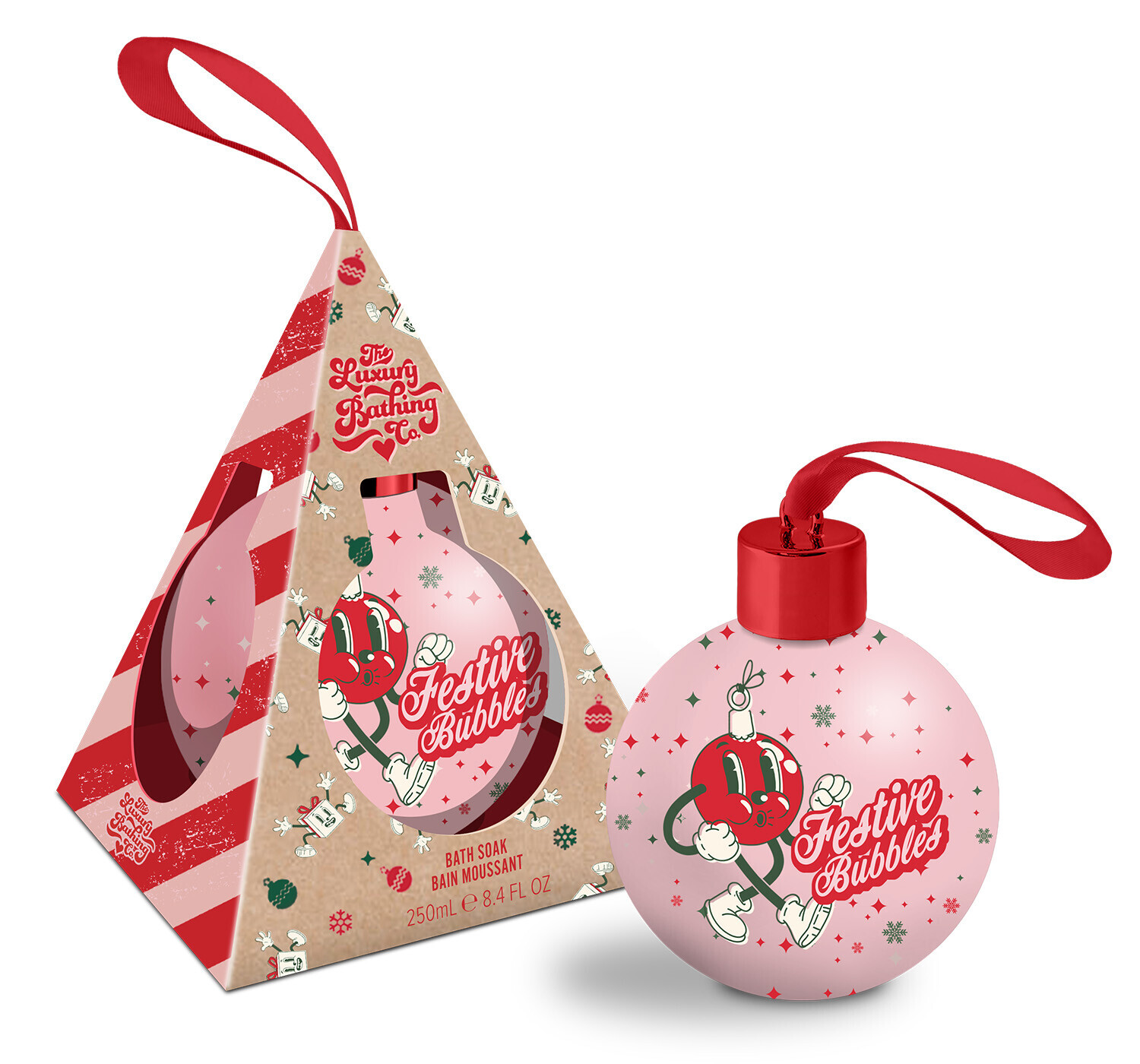 The Luxury Bathing Company Pěna do koupele Vánoční cukrovinky, Kakao & Vanilka (Bath Soak) 250 ml