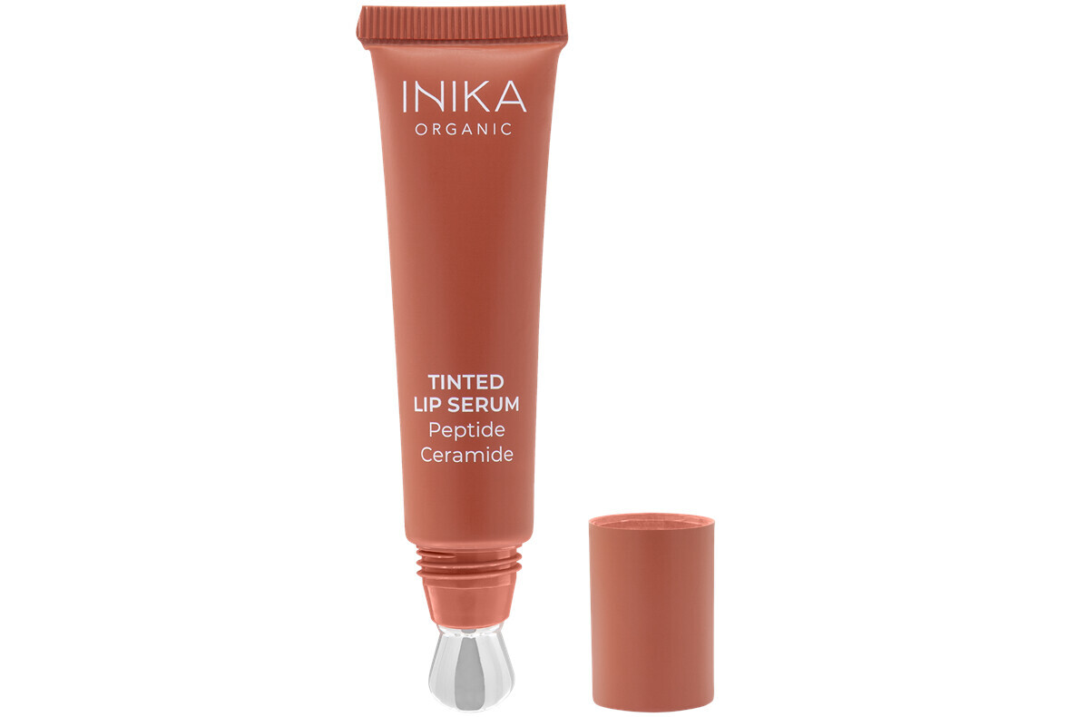 INIKA Organic Tónované sérum na rty s peptidy a ceramidy (Tinted Lip Serum) 10 ml Rosewood