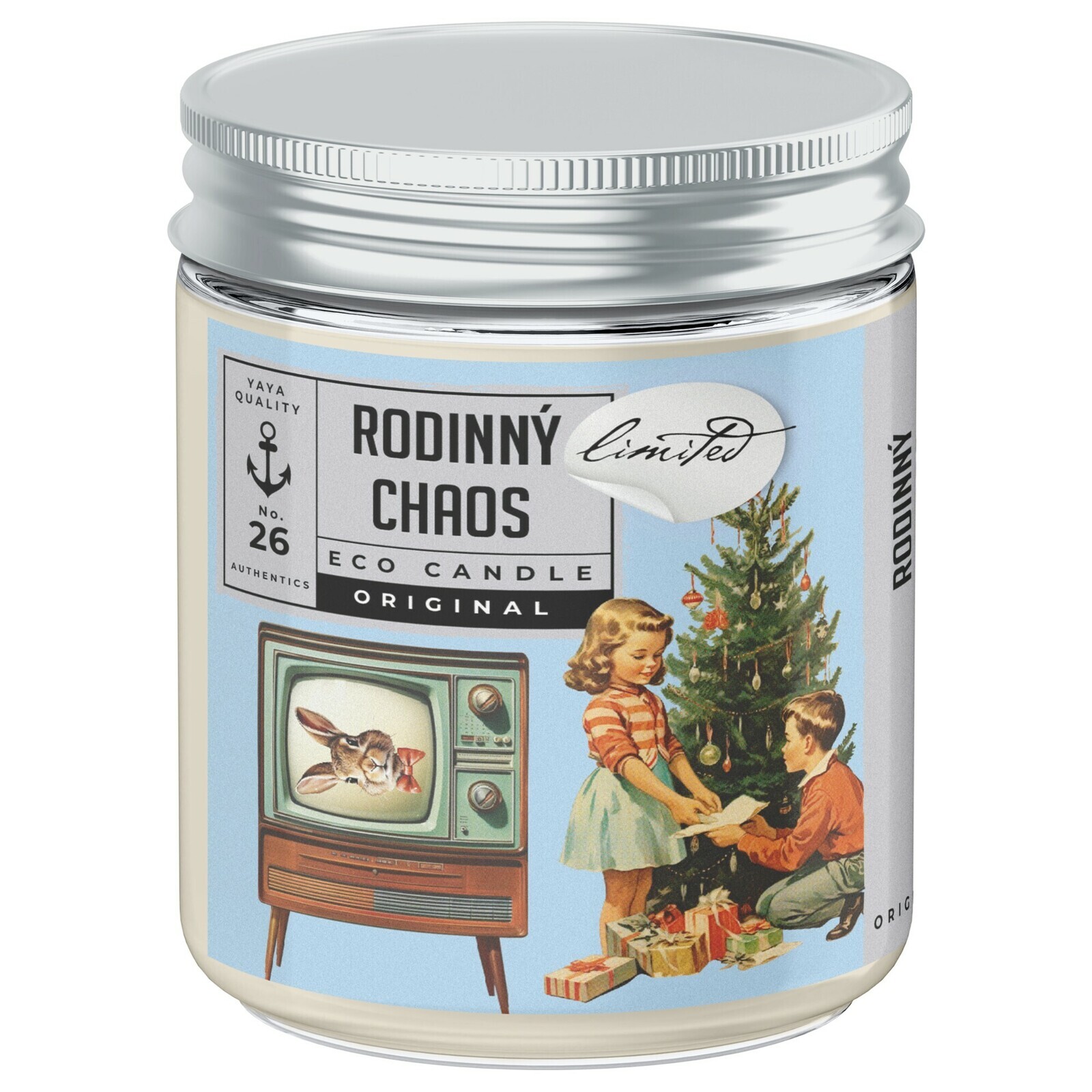 YaYa original Rodinný Chaos - limitovaná eko sójová svíčka 250 ml