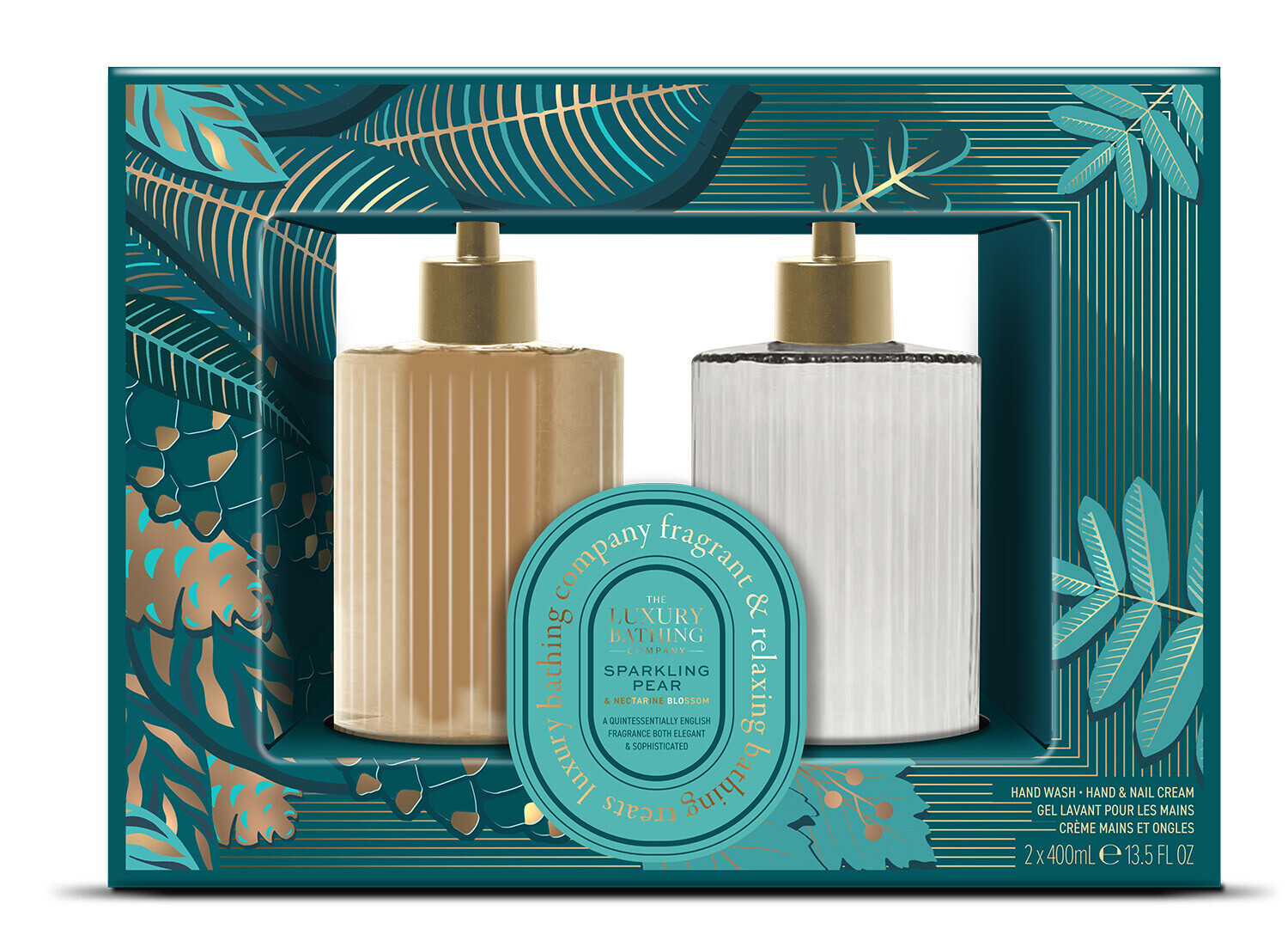 The Luxury Bathing Company Dárková sada péče o ruce Hruška & Květ nektarinky 2 ks