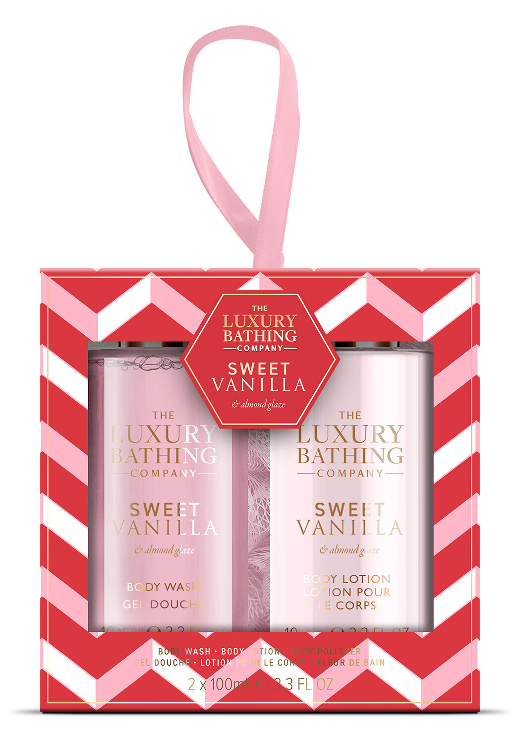 The Luxury Bathing Company Dárková sada Vanilka & Mandle 3 ks