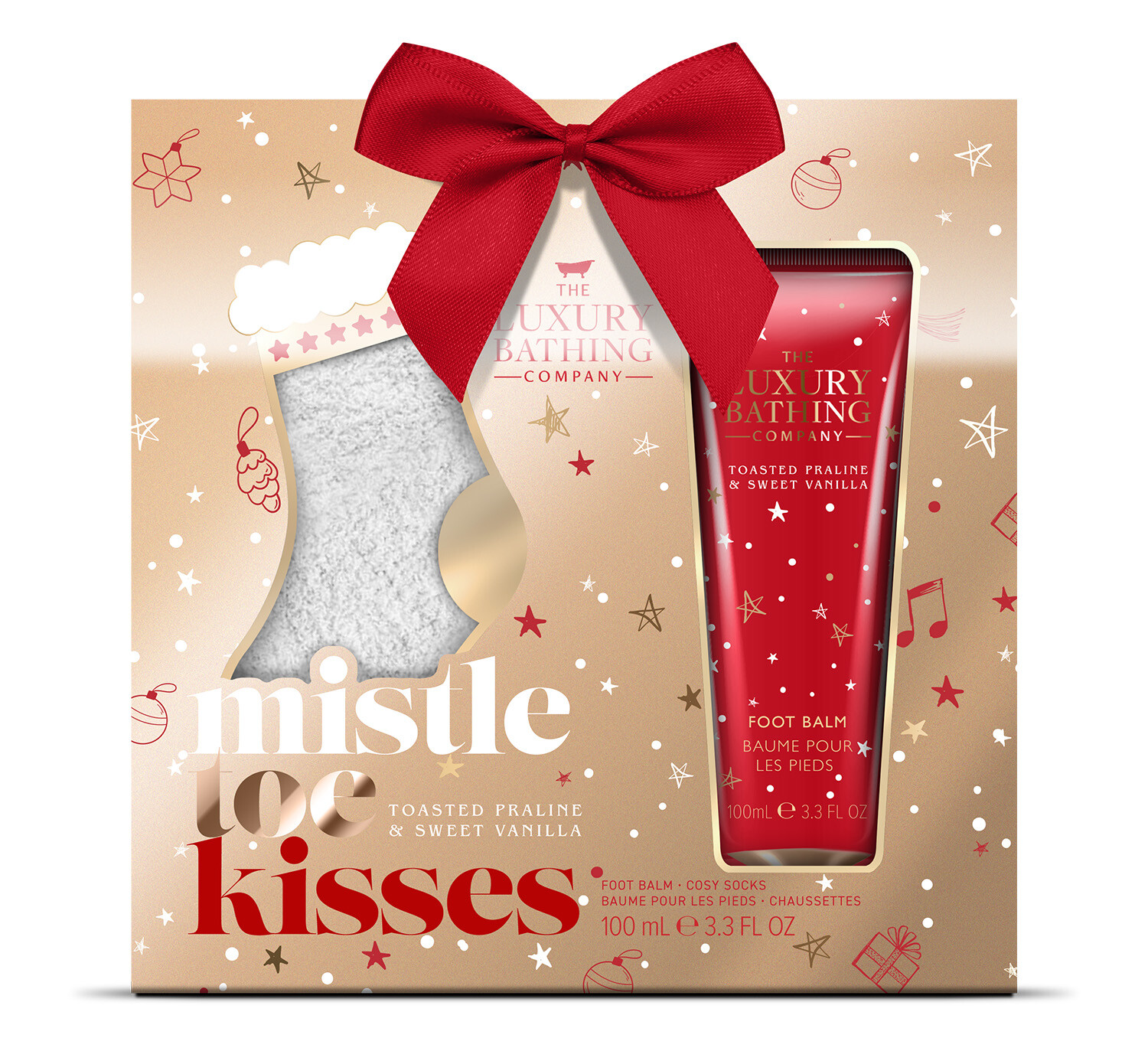 The Luxury Bathing Company Dárková sada s ponožkami Pralinka & Vanilka 2 ks