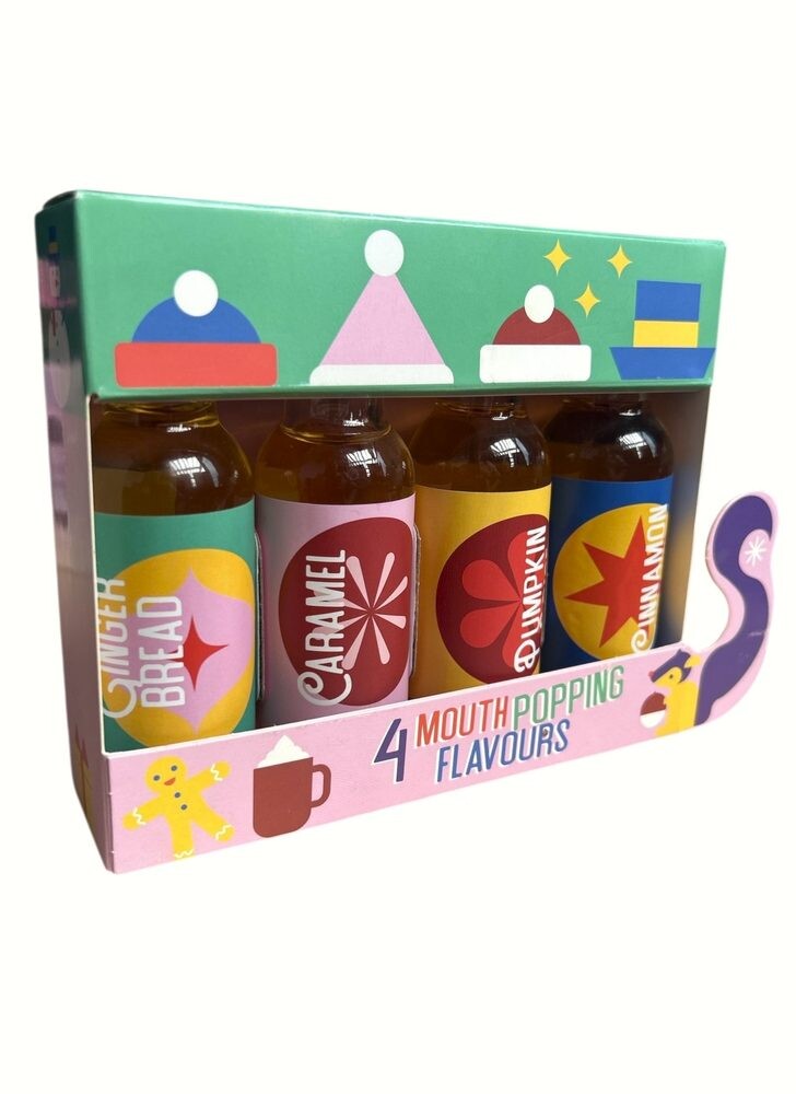 SANTA'S SYRUP SLEIGH Sada sirupů 45 ml 4 ks