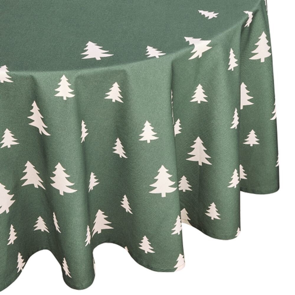 TREES Ubrus 180 cm - tm. zelená