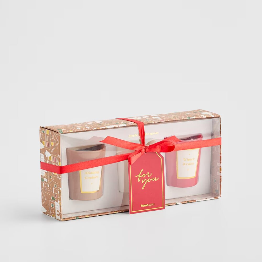 HOME & YOU sójové vonné svíčky v dárkové krabičce, 2 kusy, 