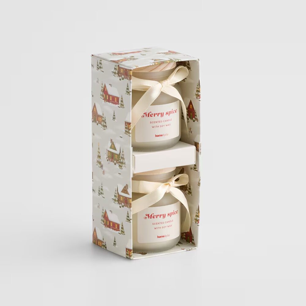 HOME & YOU vonné svíčky ze sójového vosku v dárkové krabičce 2ks, 