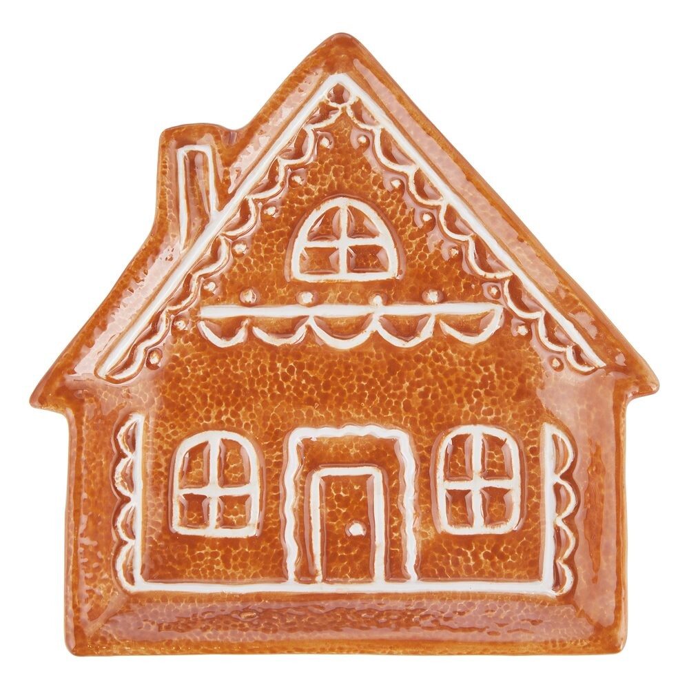 GINGERBREAD Dekorační talíř domeček 13 cm
