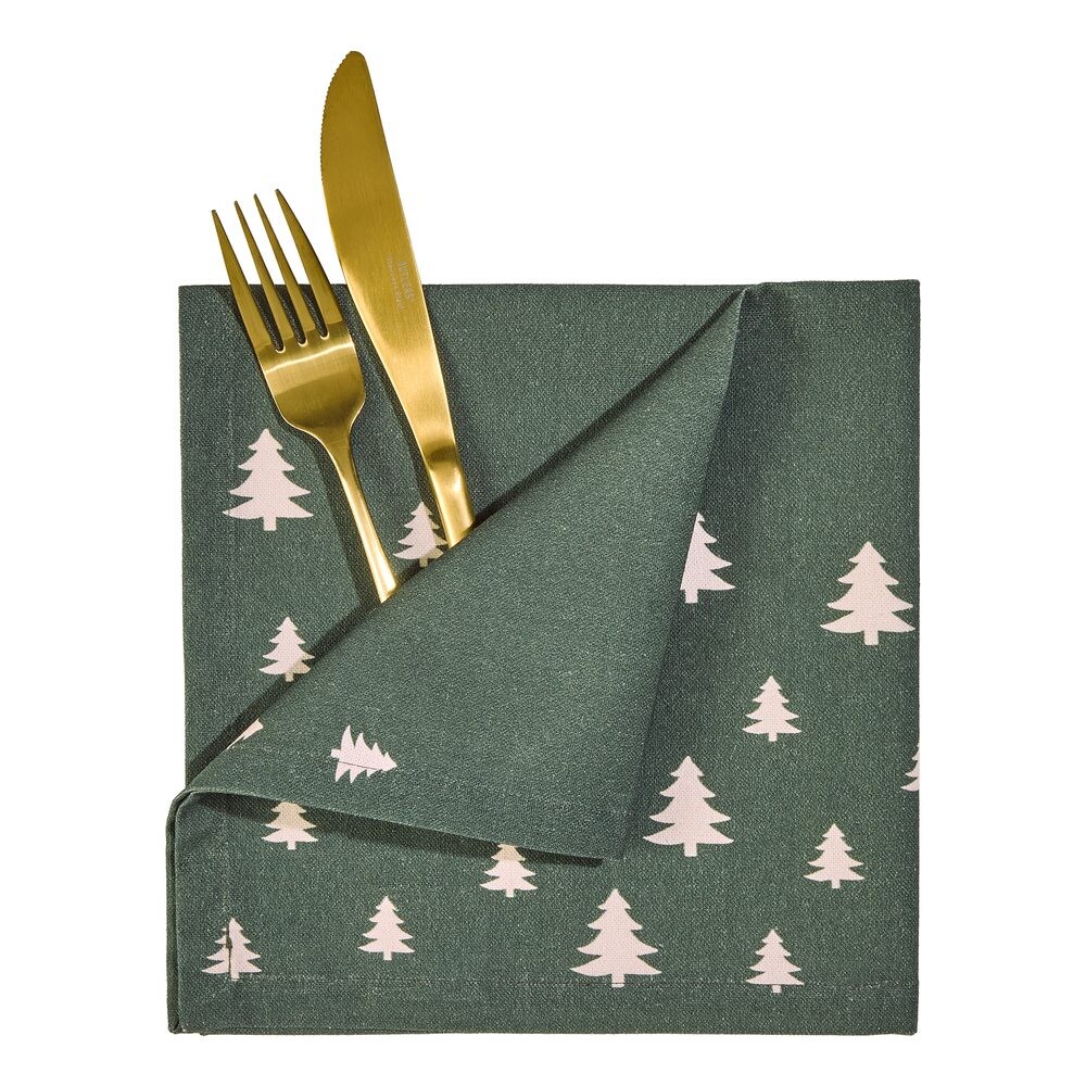 TREES Ubrousek 42 x 42 cm - tm. zelená
