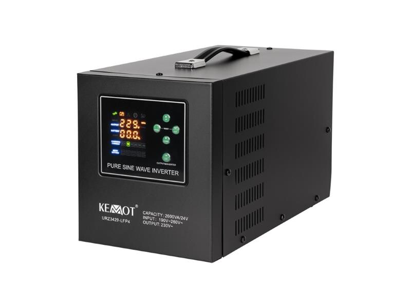 Zdroj záložní Kemot PROsinus-2600/24-LFP4 24V 230V 2600VA1800W URZ3429-LFP4