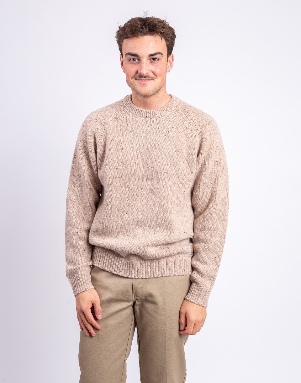 Carhartt WIP Anglistic Sweater Speckled Fleur de Sel S