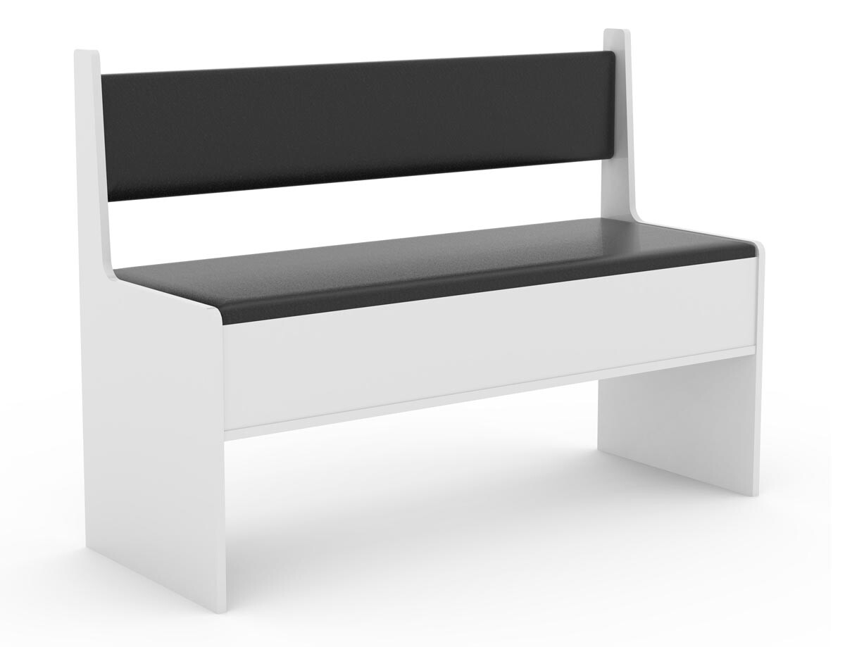 Rohová lavice Esal 110, bílá