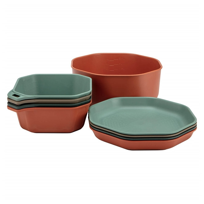 Sada nádobí Gerber Compleat Tableware Set Barva: červená/zelená