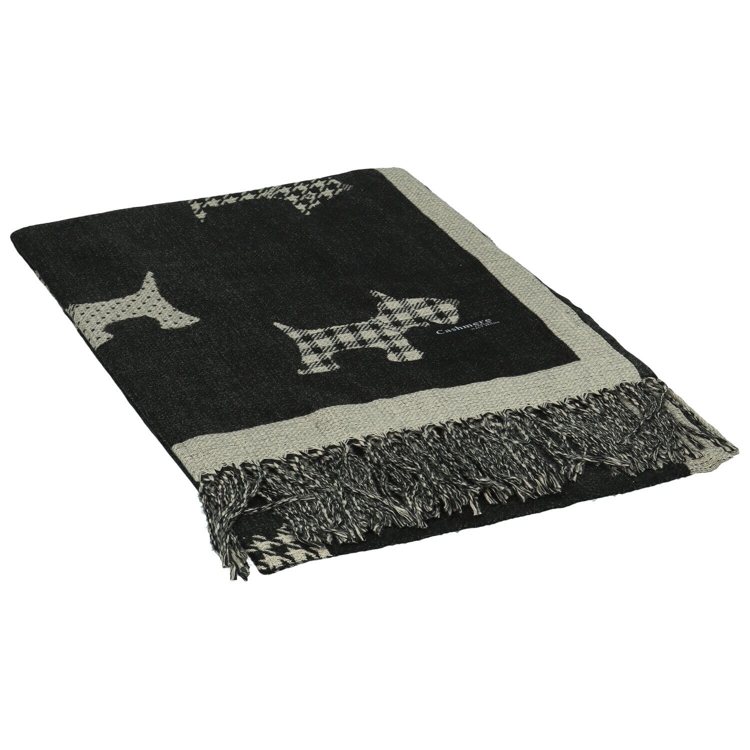 Trendy dámská šála Berit Dog, černá