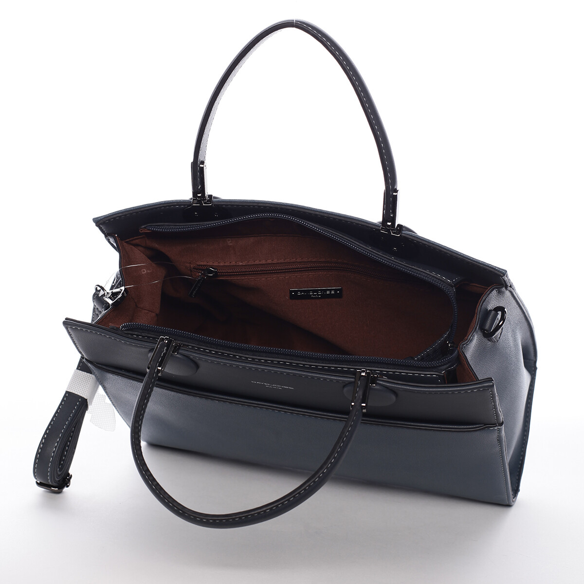 Módní velká dámská koženková kabelka Sisto zelená