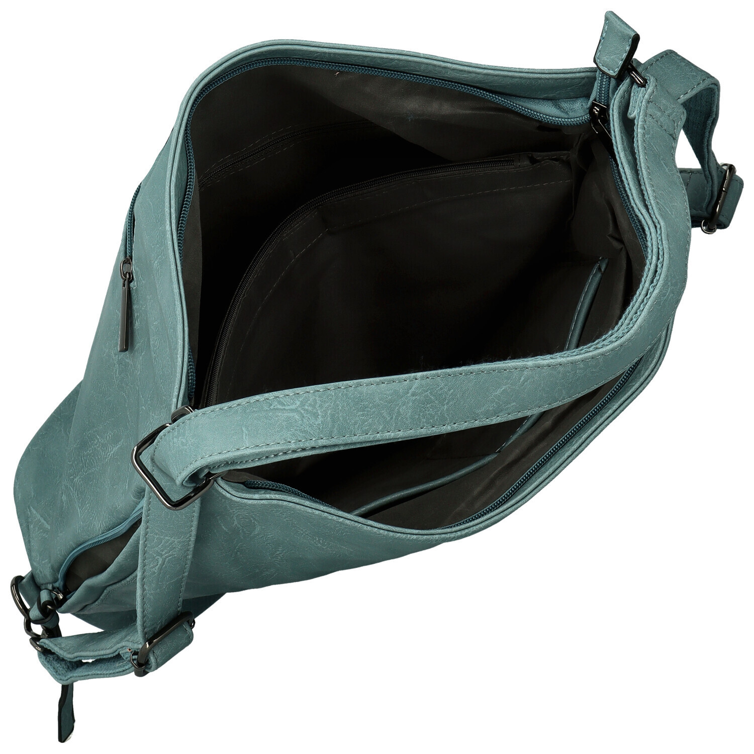 Stylový dámský koženkový kabelko-batoh Dexy, modrý