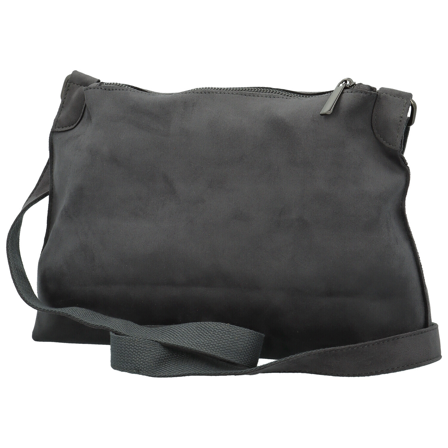 Trendy dámská koženková crossbody kabelka Kosta, tmavě šedá