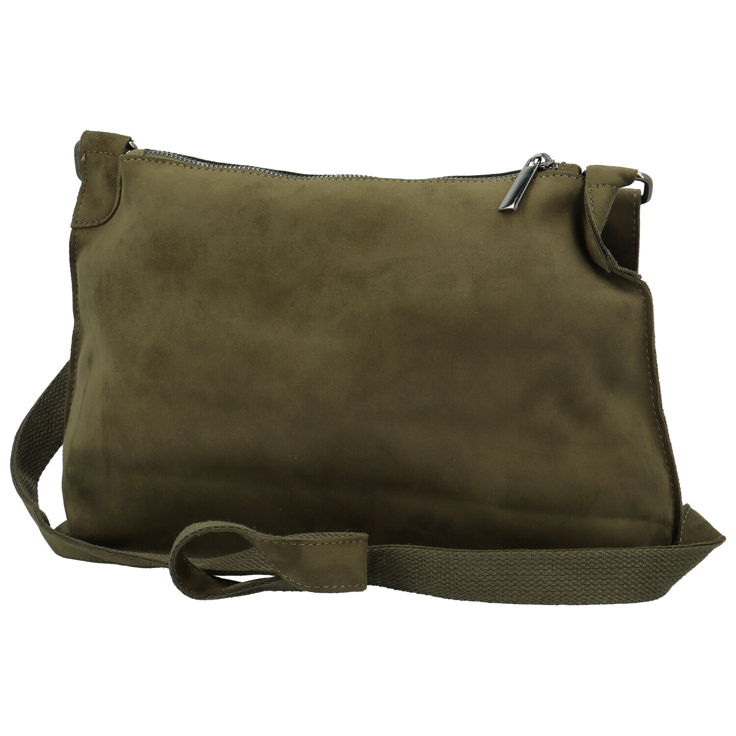 Trendy dámská koženková crossbody kabelka Kosta, tmavě zelená