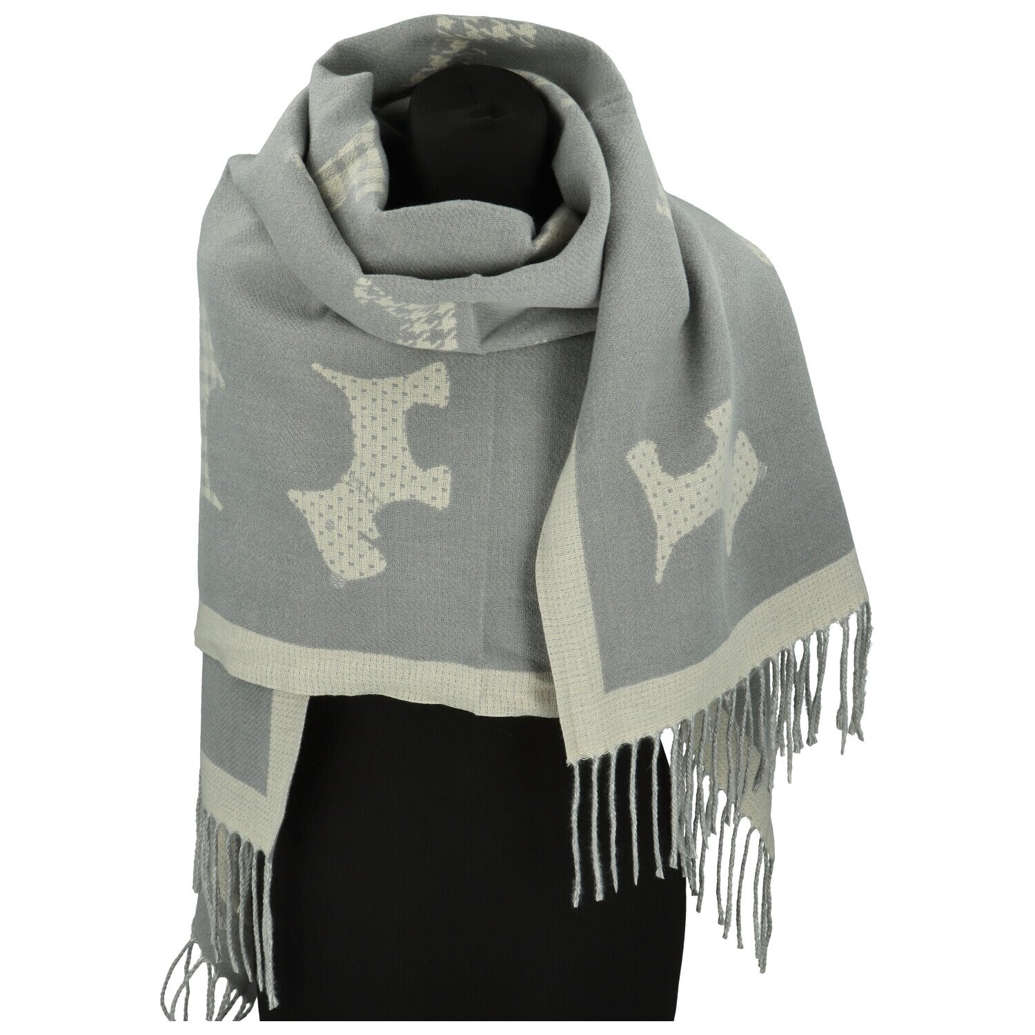 Dámská šála světle šedá - Firenze Simela šedá