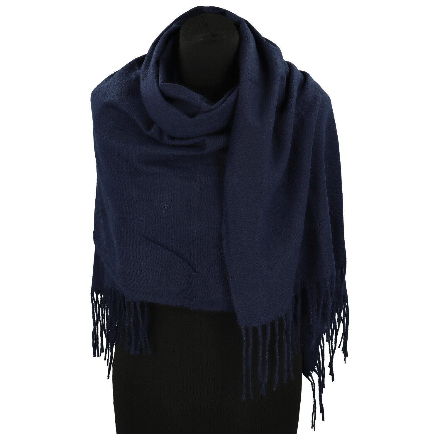 Módní dámská šála Beate, tmavě modrá