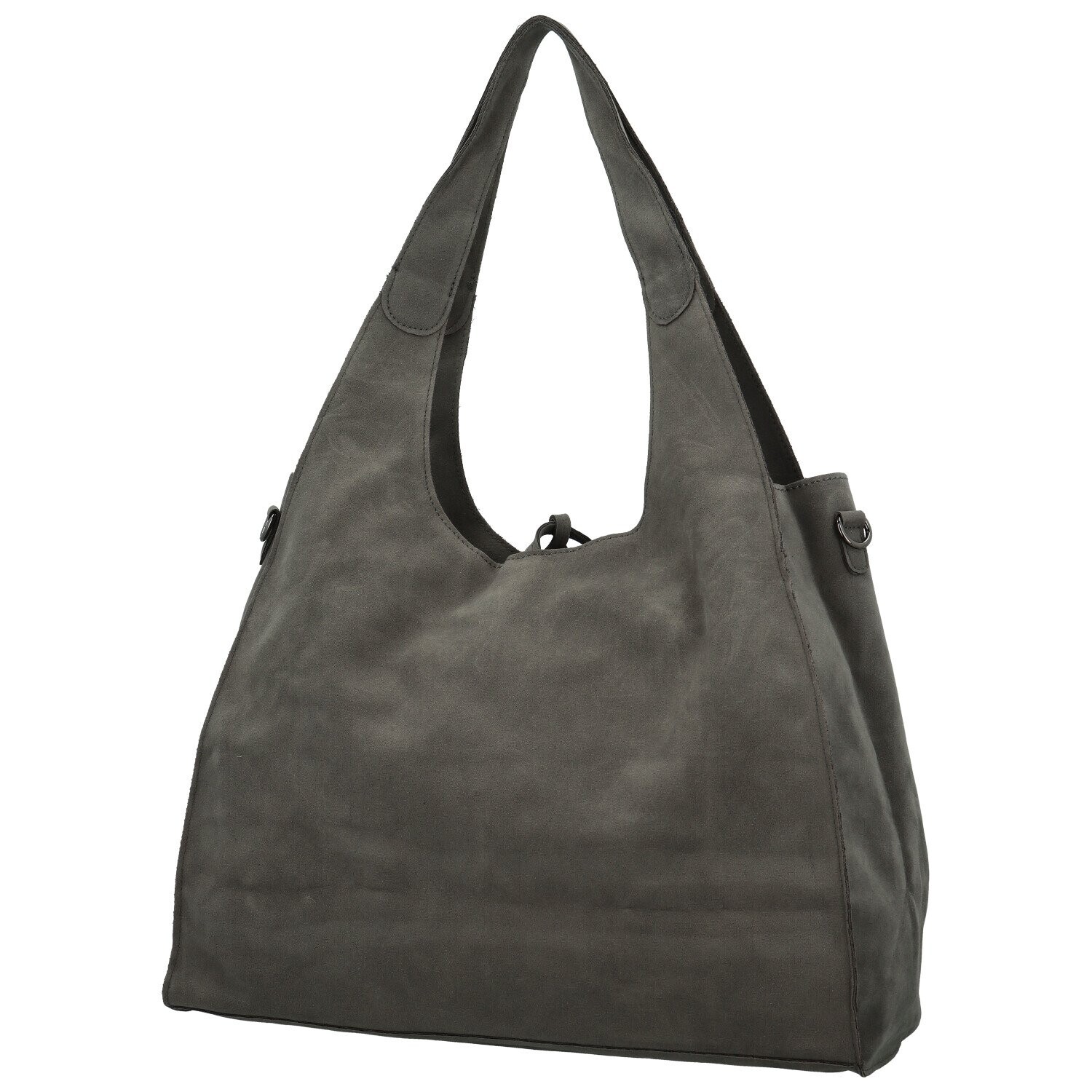 Trendy dámský koženkový set kabelek Eudosia, tmavě šedý