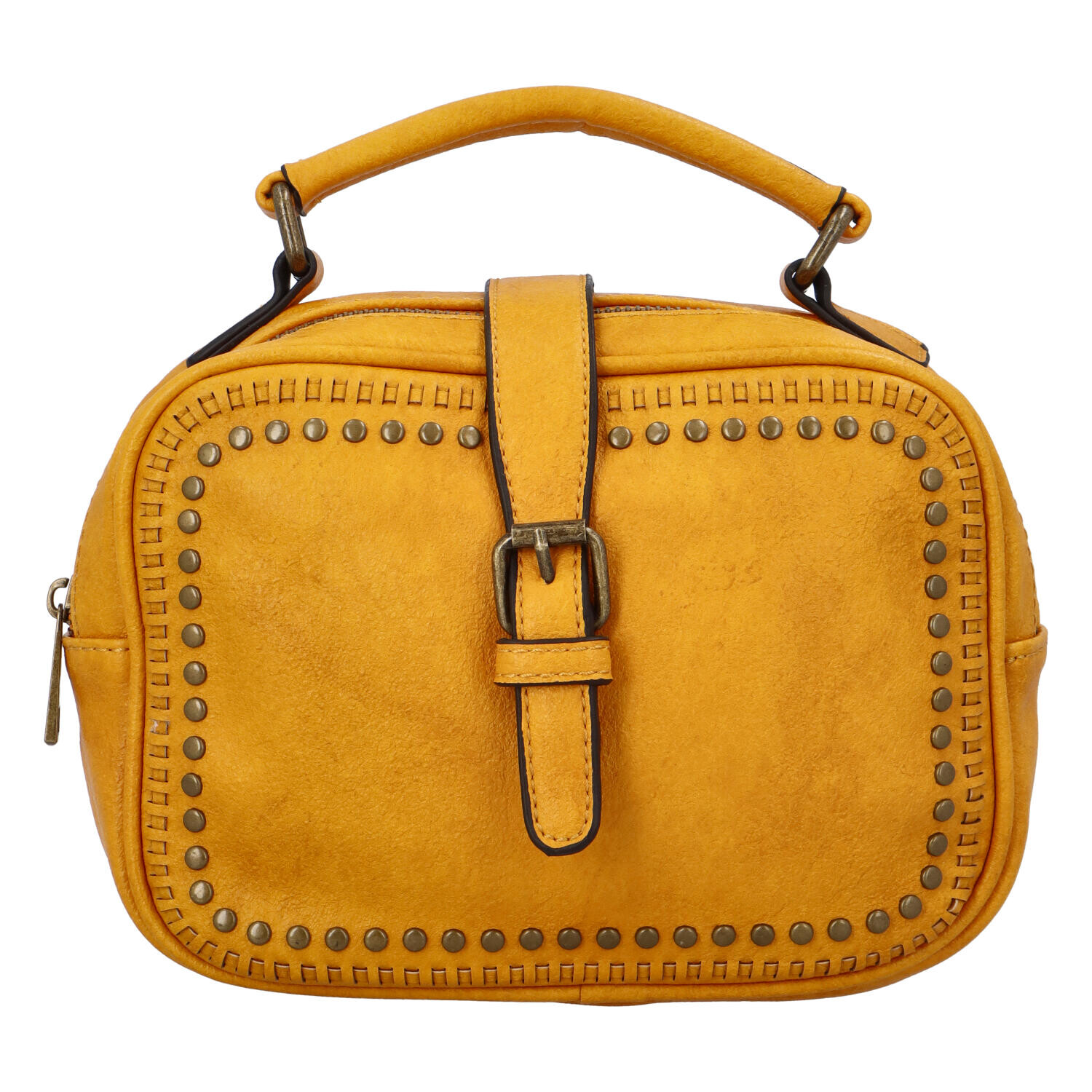 Krásná koženková crossbody kabelka Espaňa, žlutá