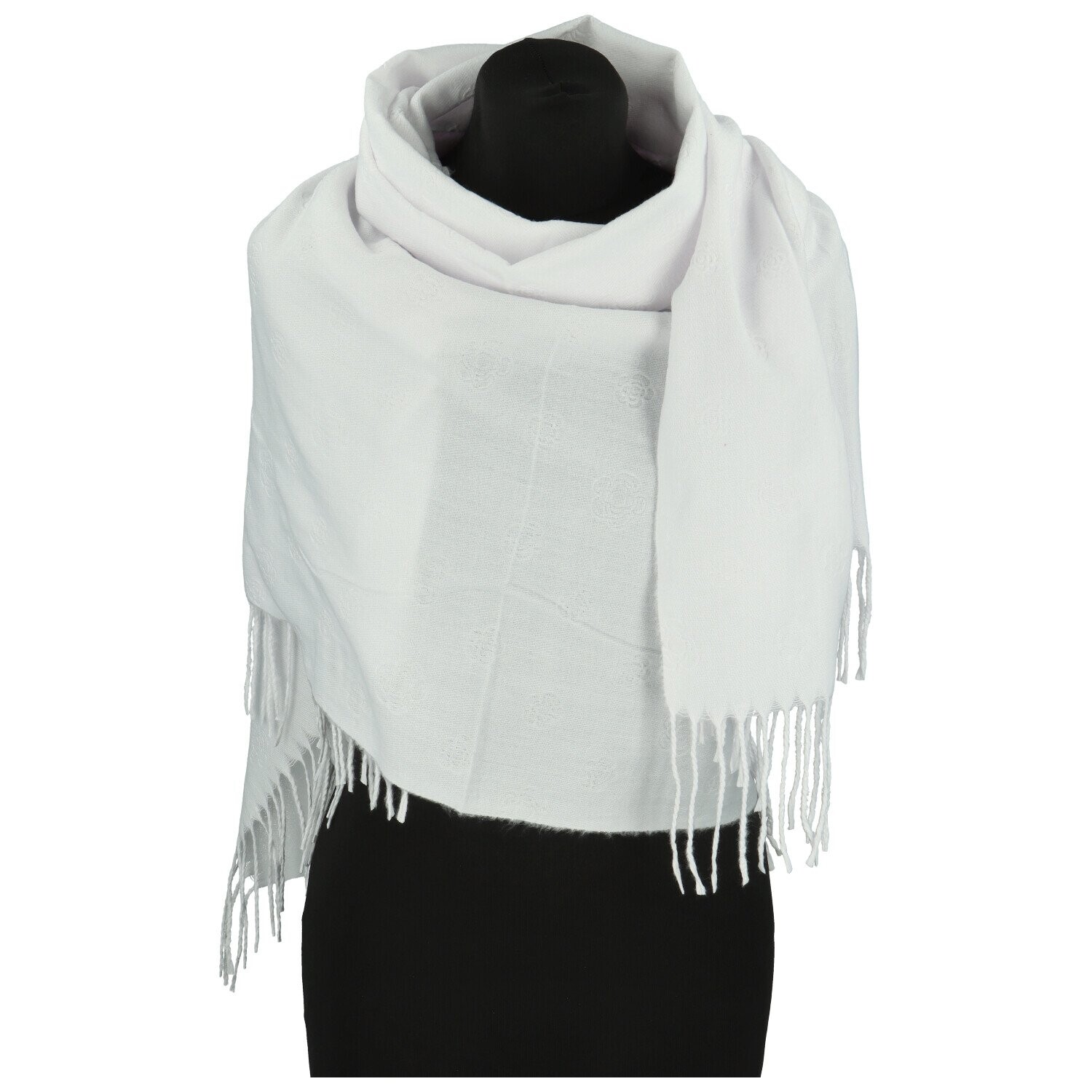 Módní dámská šála Beate, bílá