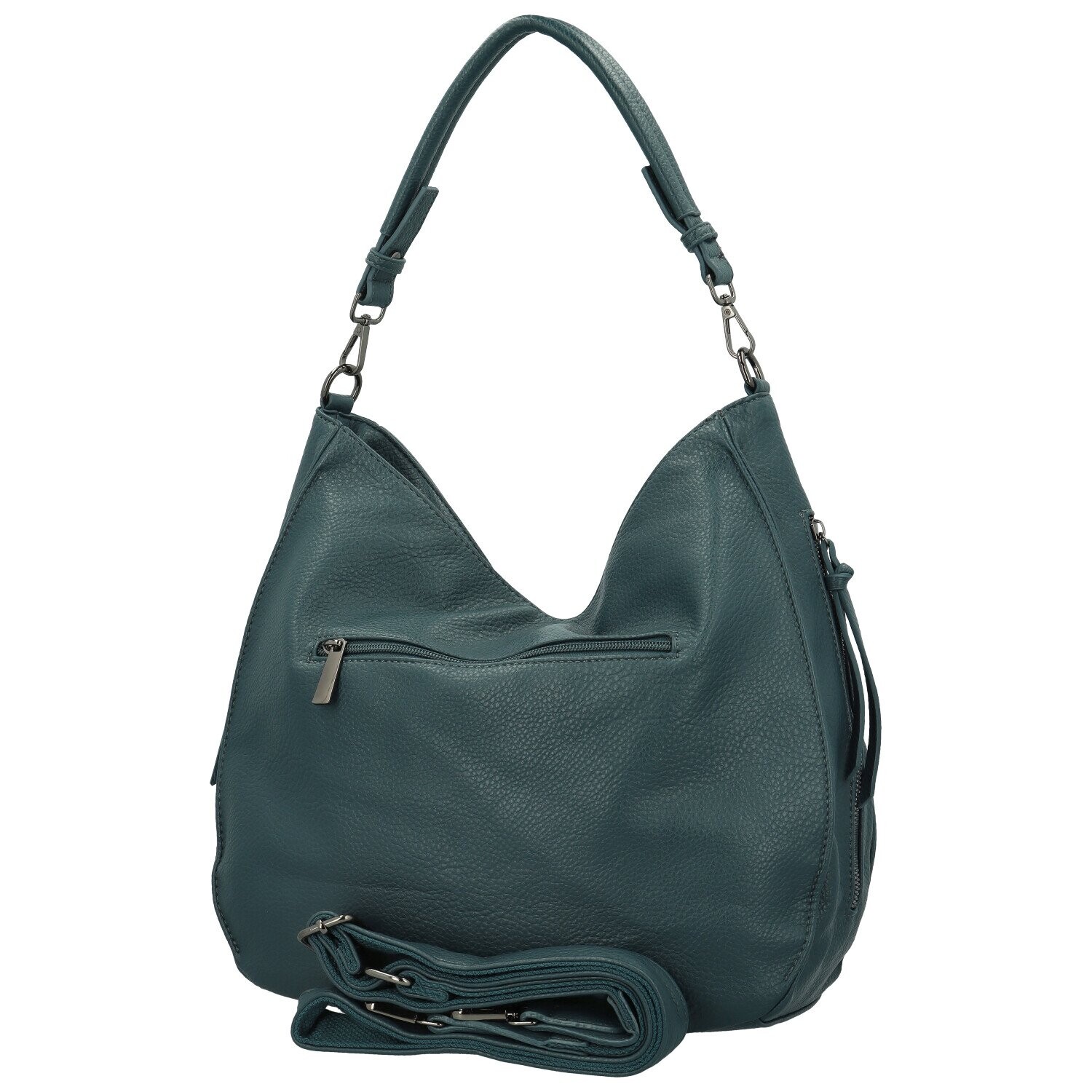 Trendy dámská koženková kabelka na rameno Elleame, modrá