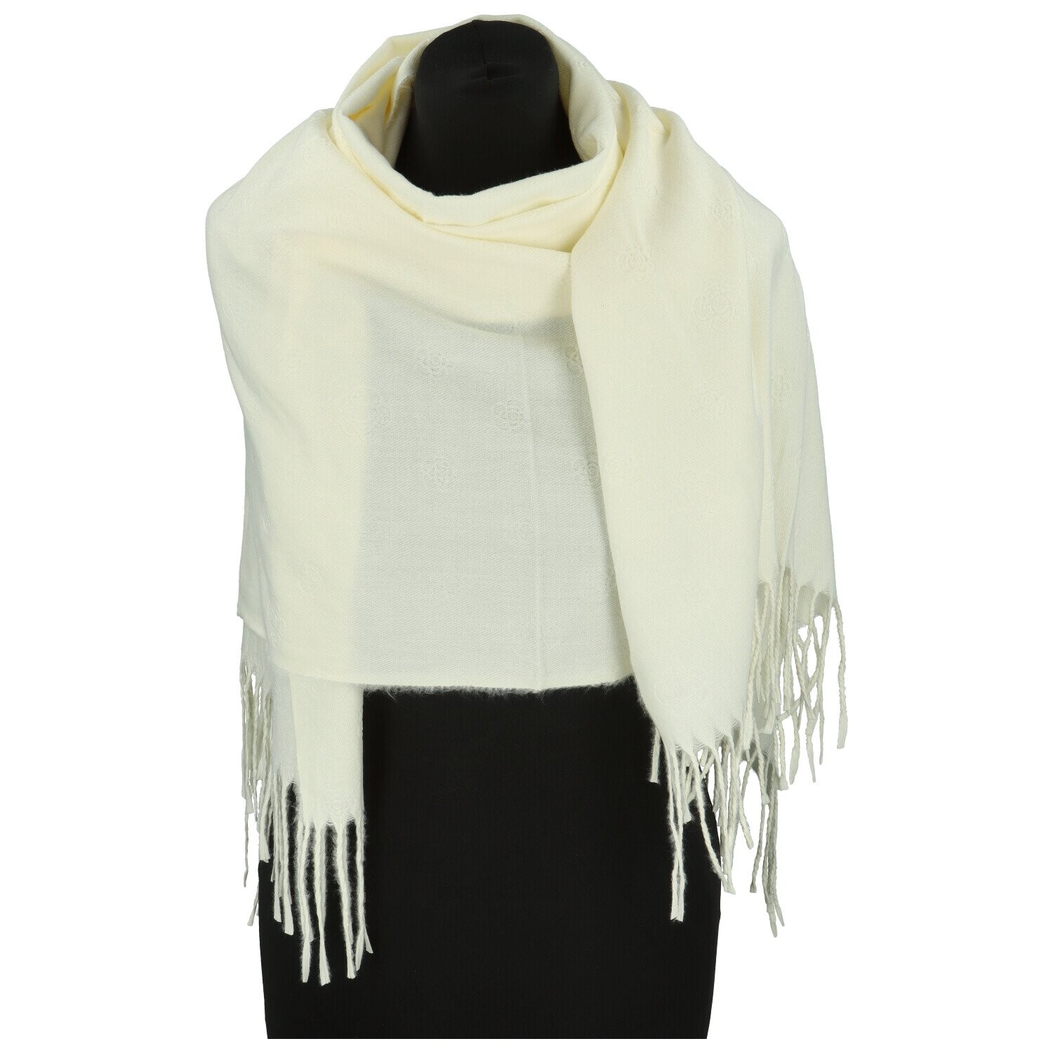 Módní dámská šála Beate, krémová