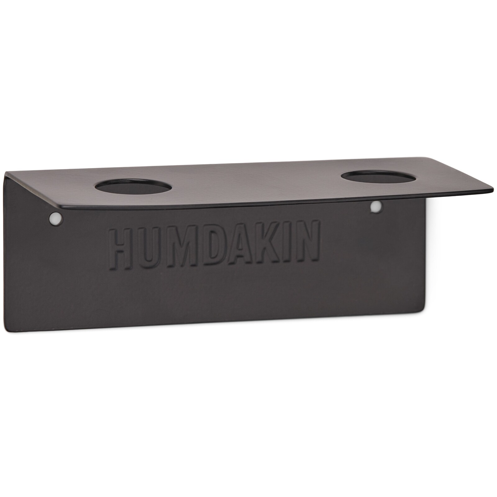 Držák na tekutá mýdla 14 cm, dvojitý, černá, železo, Humdakin