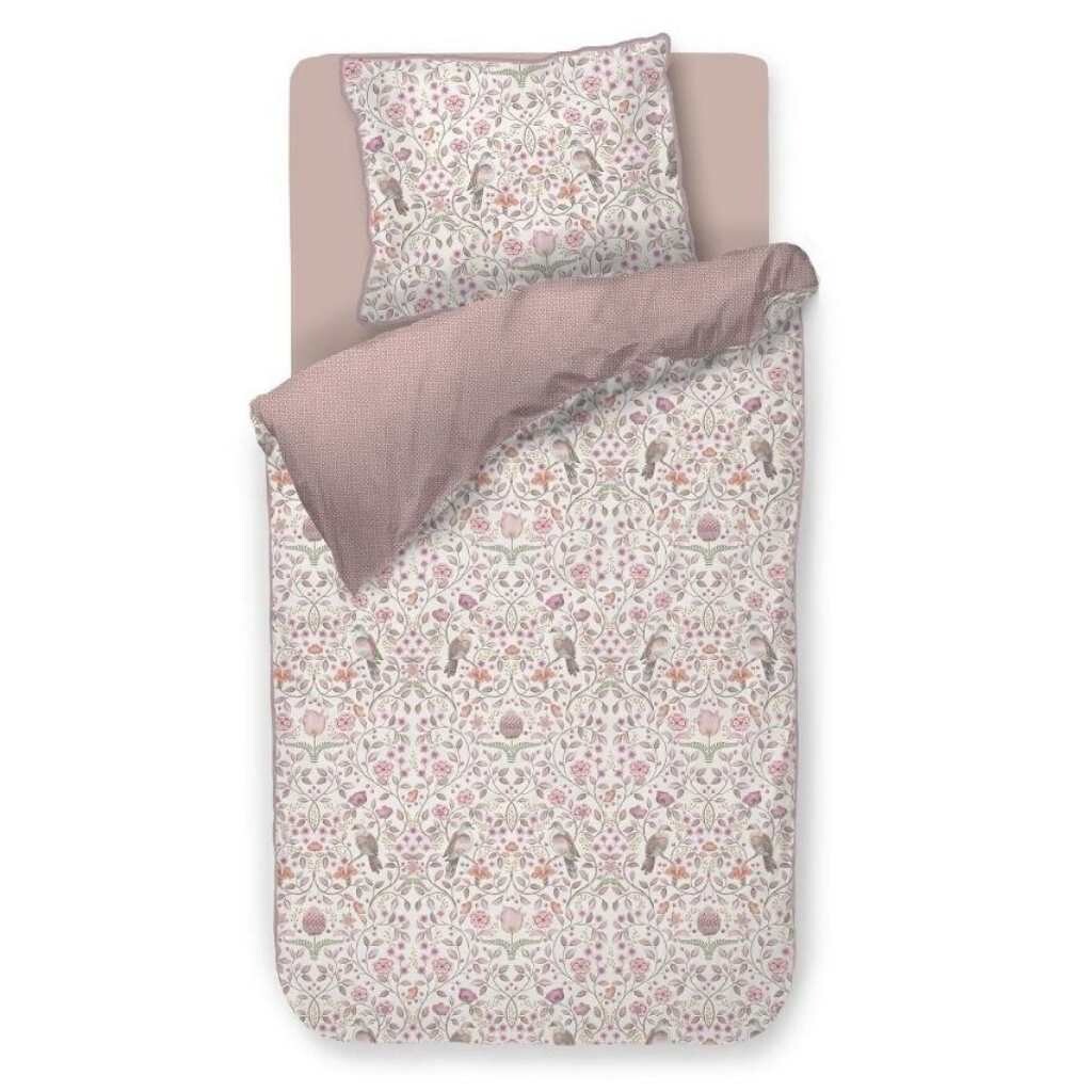 Jednolůžkové povlečení GARDEN OF DOVE 140 x 200 cm, růžová, bavlněný perkál, Pip Studio
