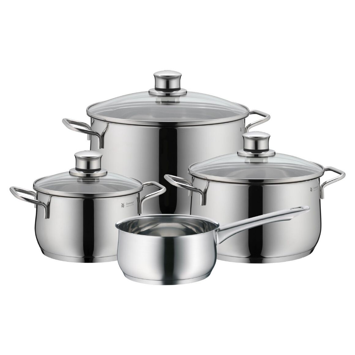 Sada hrnců DIADEM PLUS, sada 4 ks, stříbrná, nerezová ocel, WMF