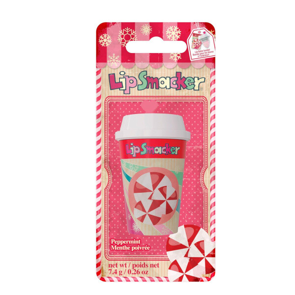 Lip Smacker Holiday Frappe Cup Lip Balm - Peppermint balzám na rty ve vánočním motivu