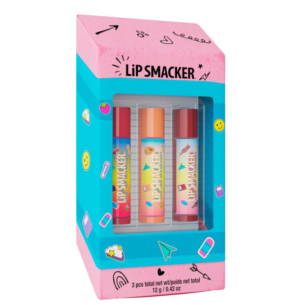 Lip Smacker Eraser Box Trio Lip Balm​ dárkové balení amerických balzámů na rty