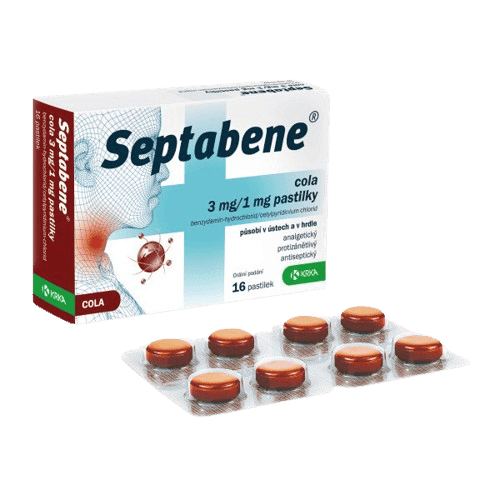 SEPTABENE COLA 3MG/1MG pastilka 16
