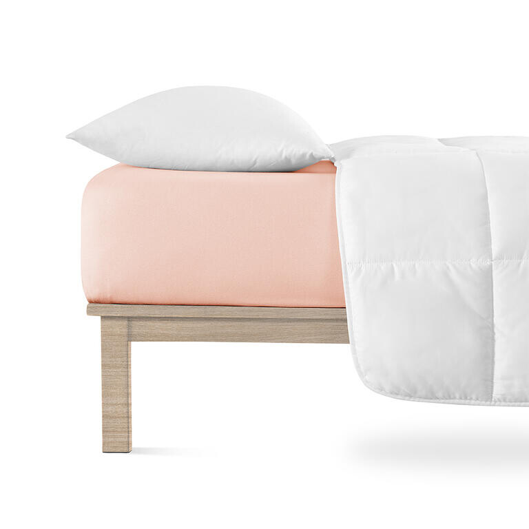 Napínací prostěradlo jersey s elastanem pudrové