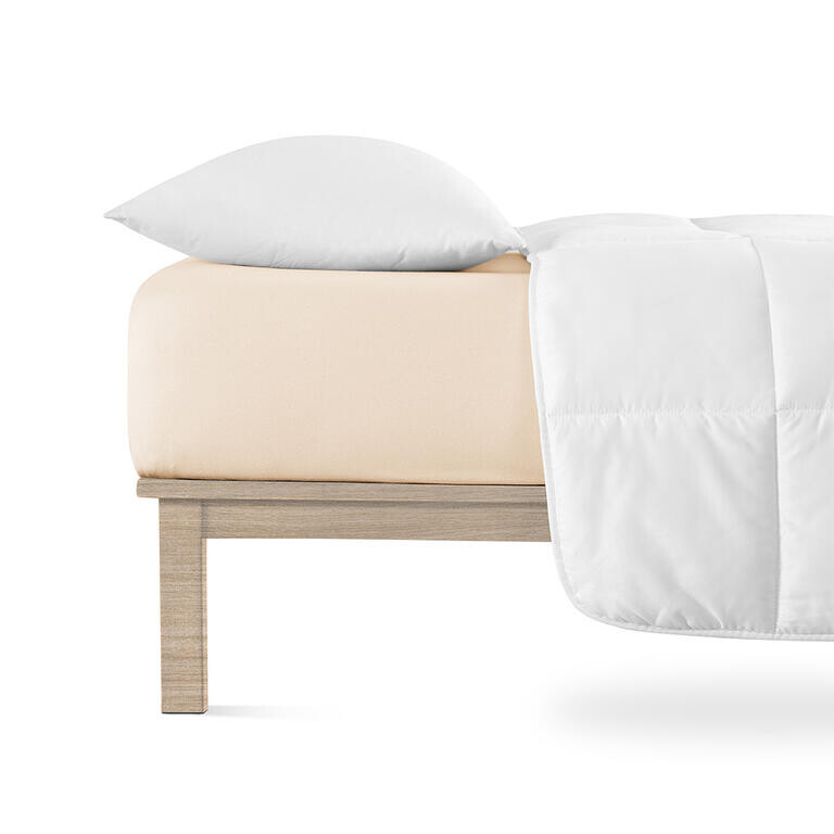 Napínací prostěradlo jersey s elastanem kávové 90 x 200 cm