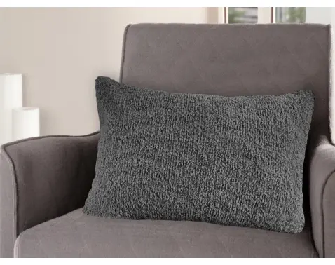 Dekorační polštář Rabbit Teddy 50x70 cm, antracitový
