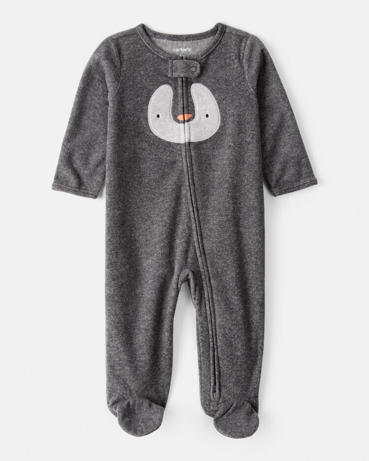 CARTER'S Overal na zip fleece Sleep&Play Grey Koala