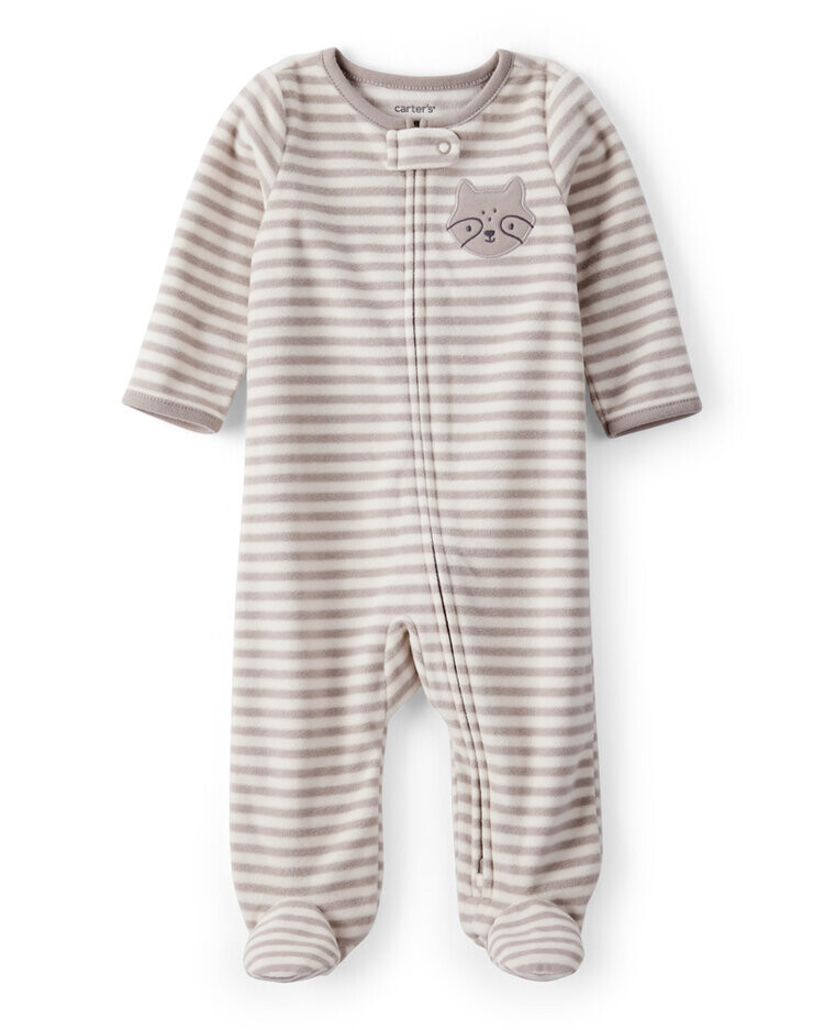 CARTER'S Overal na zip fleece Sleep & Play brown Fox chlapec