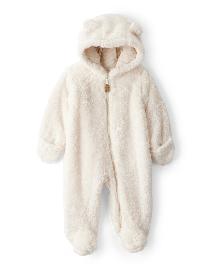 CARTER'S Kombinéza Sherpa na zip ivory uni 3m/vel.62