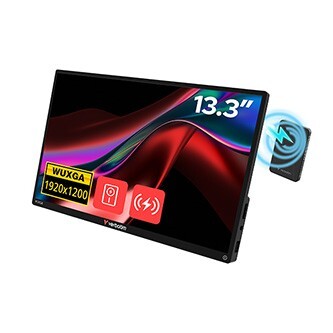Verbatim přenosný dotykový monitor s powerbankou, ALU, 13.3