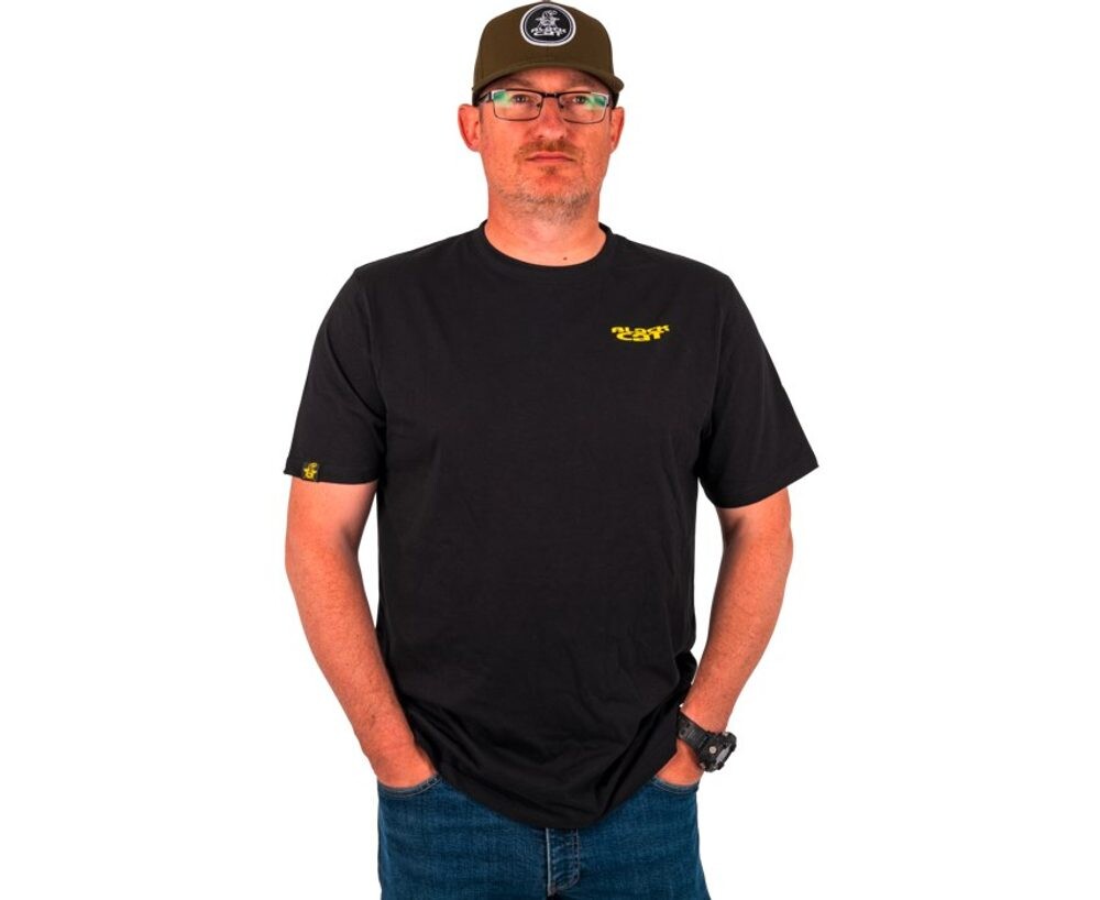 Black Cat Triko Chase Dreams Black Tee - L