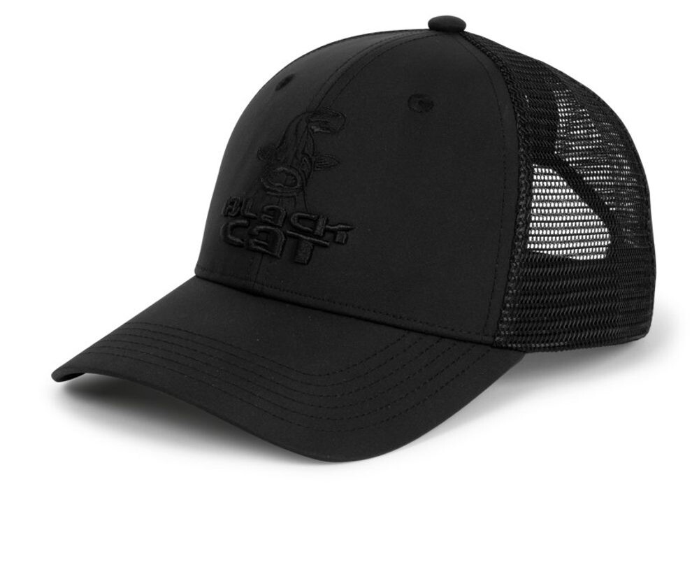 Black Cat Kšiltovka Black Trucker Cap