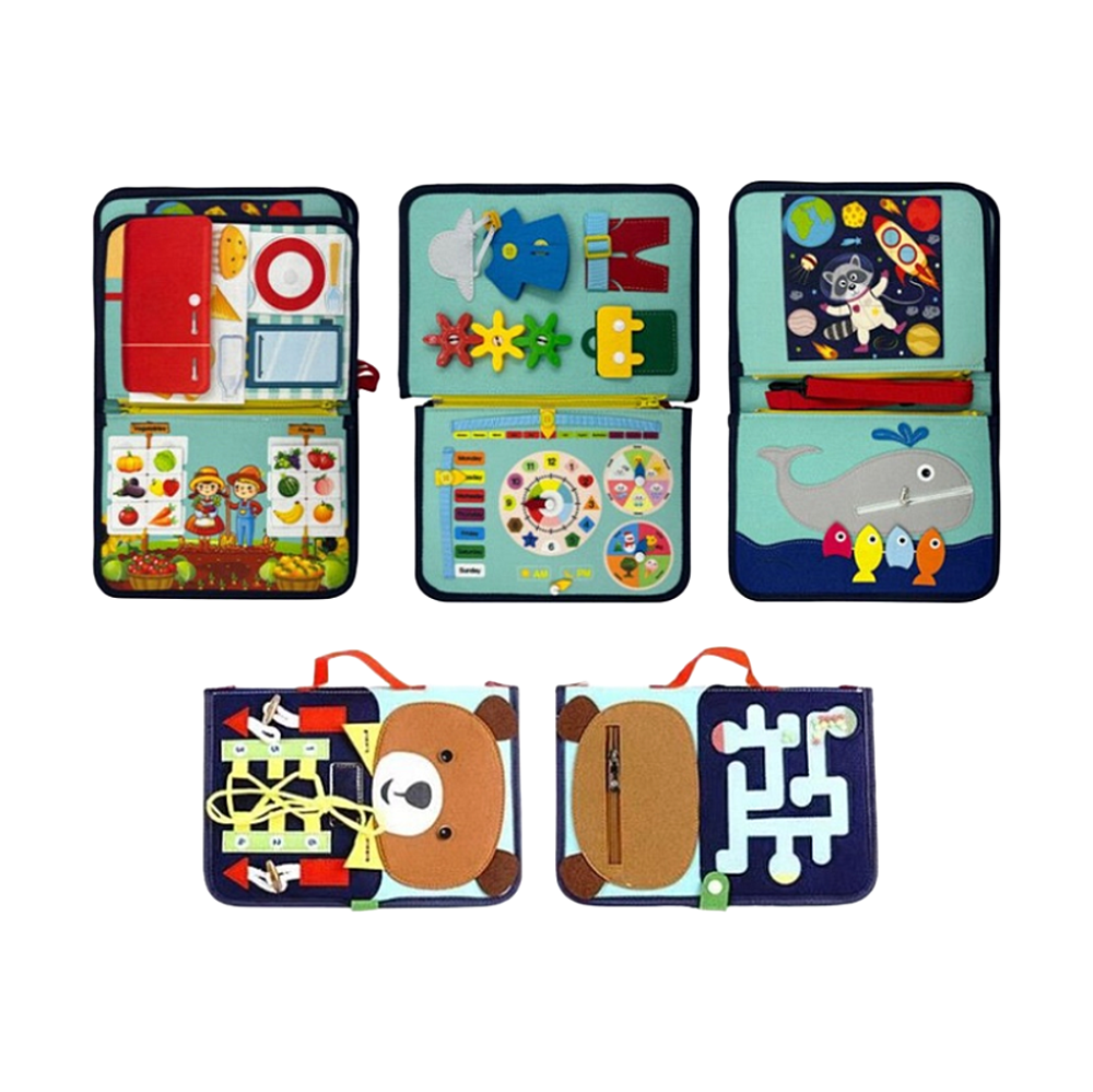 2KIDS TOYS Senzorická busy kniha medvídek