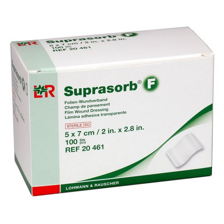 SUPRASORB F Foliové transparentní krytí 5 x 7 cm 100 kusů