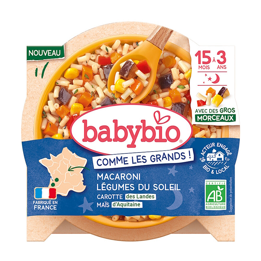 BABYBIO Makaróny s letní zeleninou 200 g